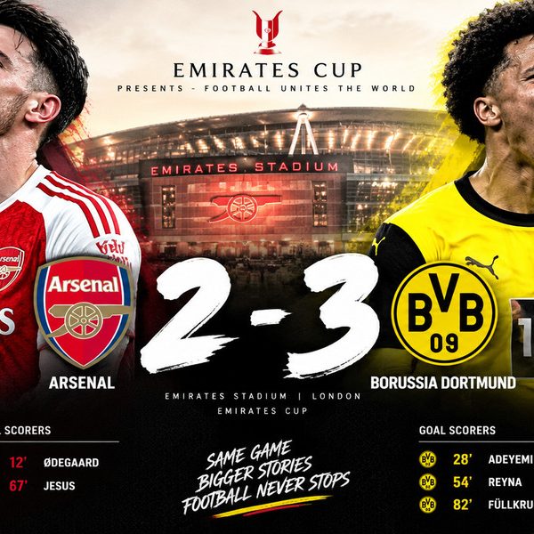 Arsenal Tumbang 2-3 dari Borussia Dortmund di Emirates Cup