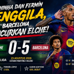 Raphinha dan Fermín Menggila, Barcelona Hancurkan Elche 5-0 barcelona hancurkan elche 5 - 0