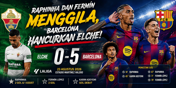barcelona hancurkan elche 5 - 0