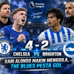 Chelsea vs Brighton 4-2: Xabi Alonso Makin Menggila, The Blues Pesta Gol chelse 4 vs 2 brighton