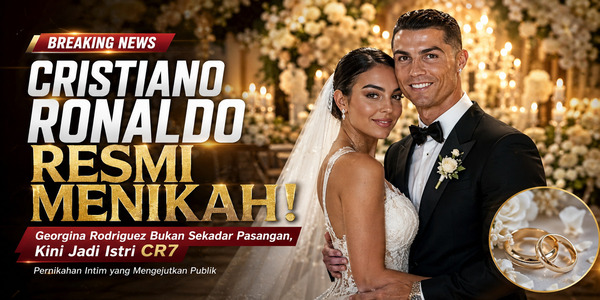 Bikin Heboh Dunia! Cristiano Ronaldo Akhirnya Resmi Menikahi Georgina Rodriguez, Bukan di Tempat yang Diduga!