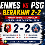 Rennes vs PSG Berakhir 2-2, Ferran Torres Selamatkan Les Parisiens dari Kekalahan ferran torres selamtkan psg dari kekalahan
