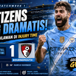 Hasil Man City vs Bournemouth: The Citizens Menang 2-1, Gvardiol Jadi Pahlawan di Injury Time man city epic comeback 2 - 1 Bournemouth