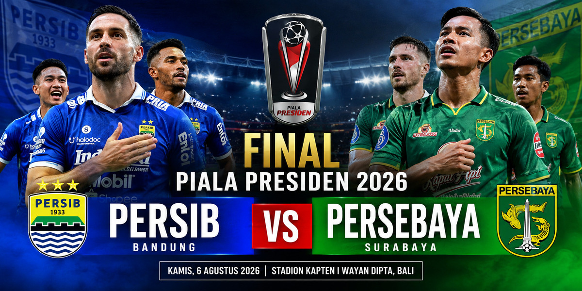 persib vs persebaya final piala presiden 2026