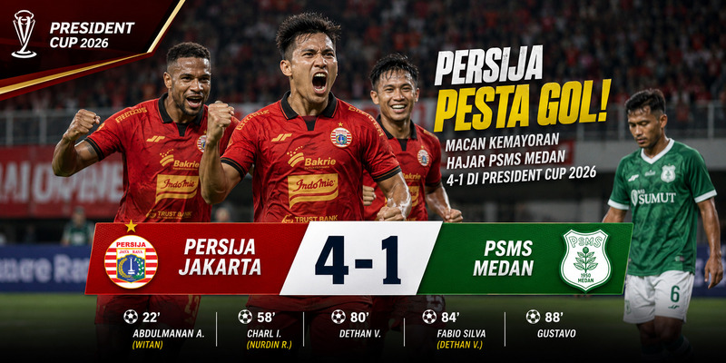 Persija Jakarta Pesta Gol
