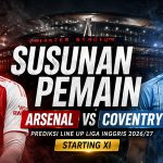 Susunan Pemain Arsenal vs Coventry: Prediksi Line Up dan Kabar Terbaru Liga Inggris 2026/27 susunan-pemain-arsenal-vs-coventry
