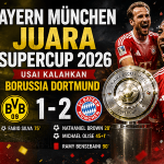 Bayern München Juara Supercup 2026 usai Kalahkan Borussia Dortmund 2-1 tim raksasa munchen juara lagi supercup lawan dortmund