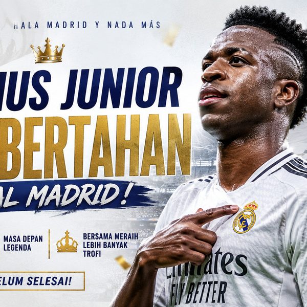 Vinicius Junior Resmi Bertahan di Real Madrid, Komitmen Jangka Panjang Sang Bintang Brasil