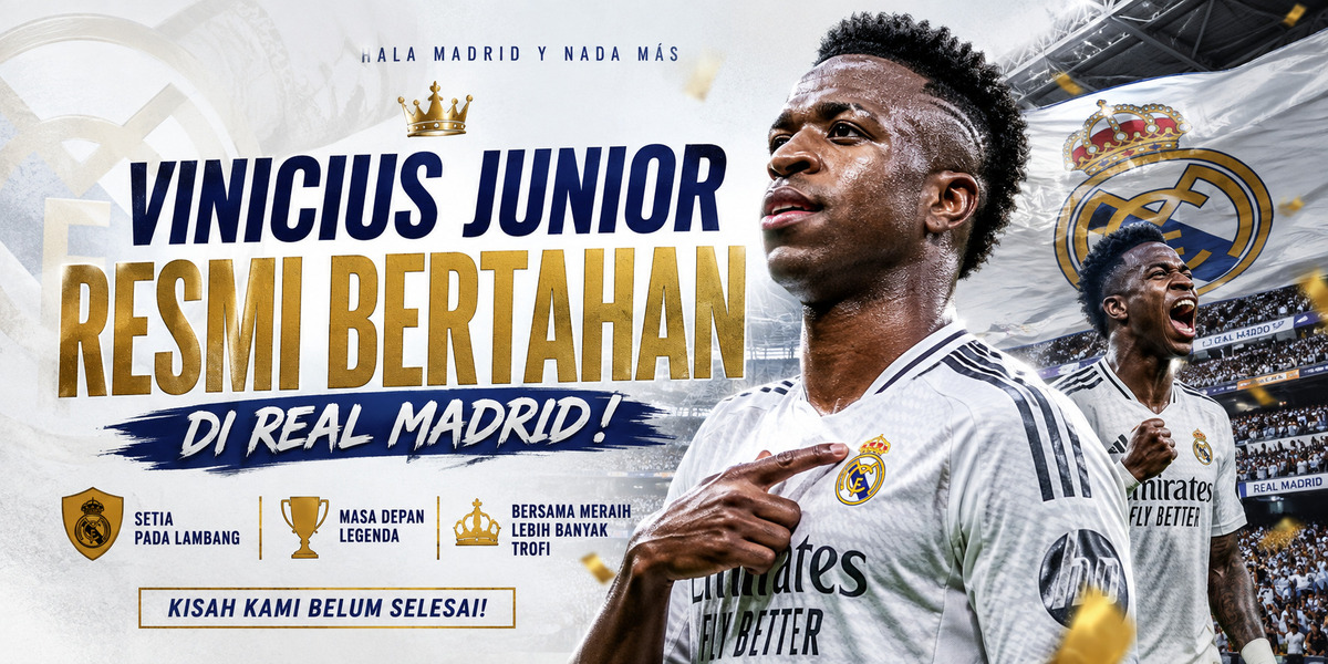 Vinicius Junior Resmi Bertahan