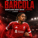 Bradley Barcola Berpeluang Debut untuk Liverpool Lawan Ipswich barcola debut pertama bersama liverpool