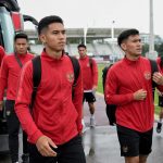 Pemain Timnas Indonesia menjalani persiapan di lapangan sepak bola menjelang FIFA ASEAN Cup 2026