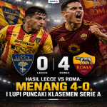 Hasil Lecce vs Roma: Menang 4-0, I Lupi Puncaki Klasemen Serie A roma menang 4 0 langsung di pucuk klasemen
