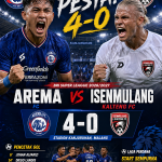 Hasil Arema vs Isenmulang Kalteng: Singo Edan Pesta 4-0 di Kanjuruhan singo edan pesta goal