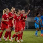 Rusia Hancurkan India 8-0, Sapu Bersih Dua Laga Persahabatan Pemain tim putri Rusia merayakan gol dalam laga persahabatan melawan India di Kolkata
